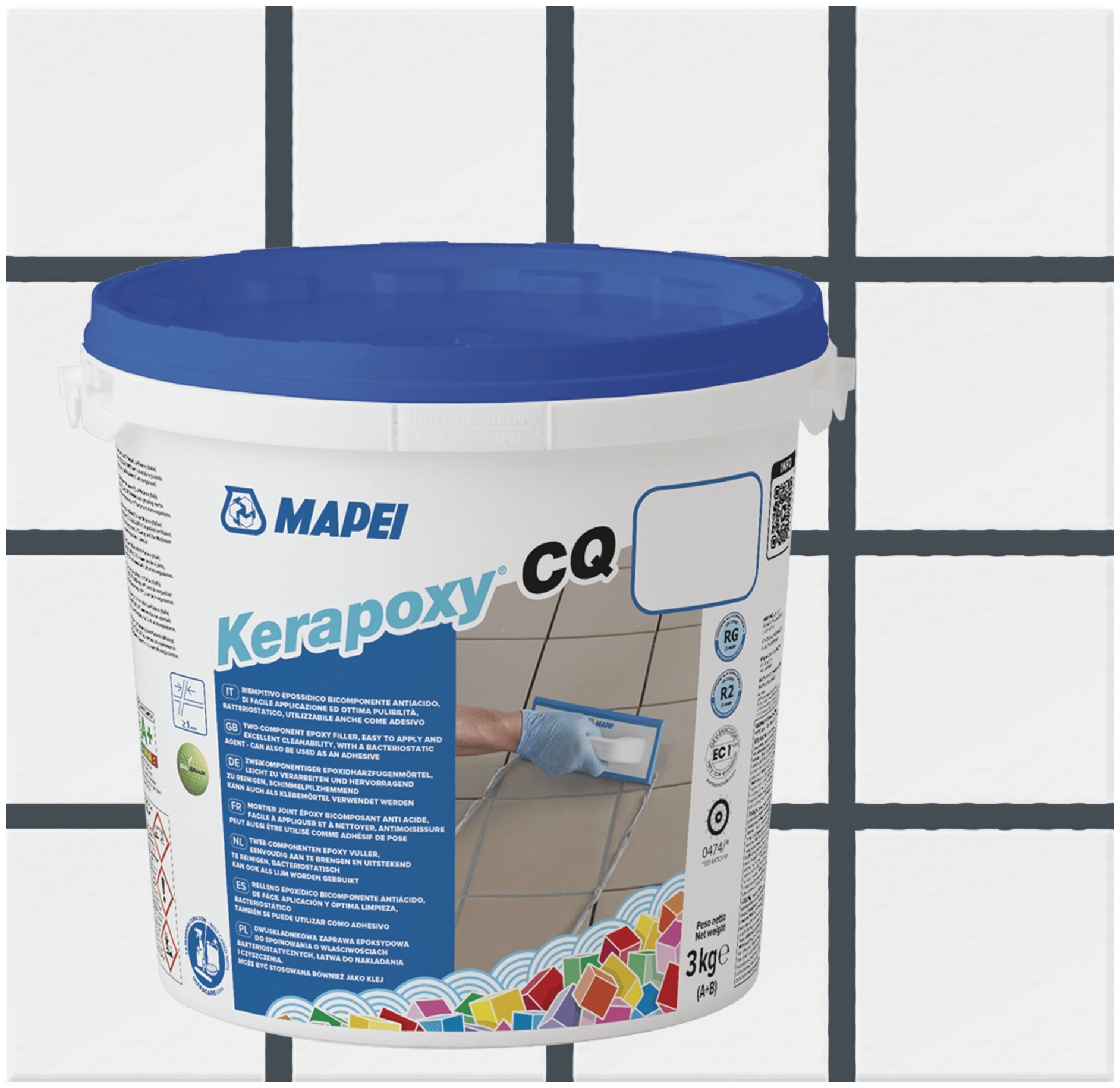 Затирка MAPEI Kerapoxy CQ 114 Антрацит 3 кг