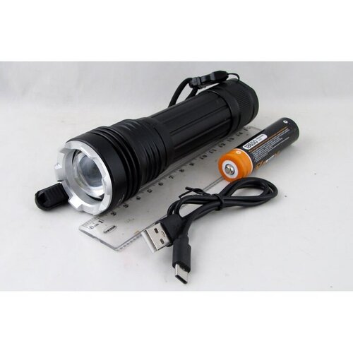 фото Фонарь светодиодный (1 мощ., акк.+ шнур type-c) hy-a85-p90 zoom китай