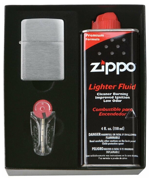 Набор подарочный для широкой зажигалки Zippo черный (50R) - фотография № 1