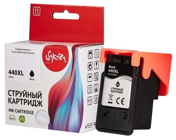 Картридж PG-440XL для Canon PIXMA MG3640, MG3540, MG2140, MG4240, MG3240, MG3140 Sakura черный