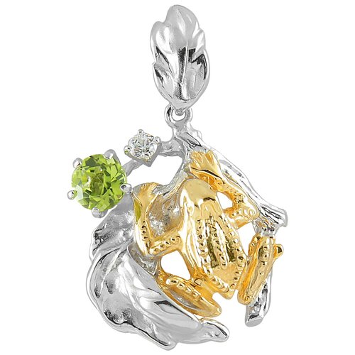 фото Серебряная подвеска с хризолитом п-25052 альдзена