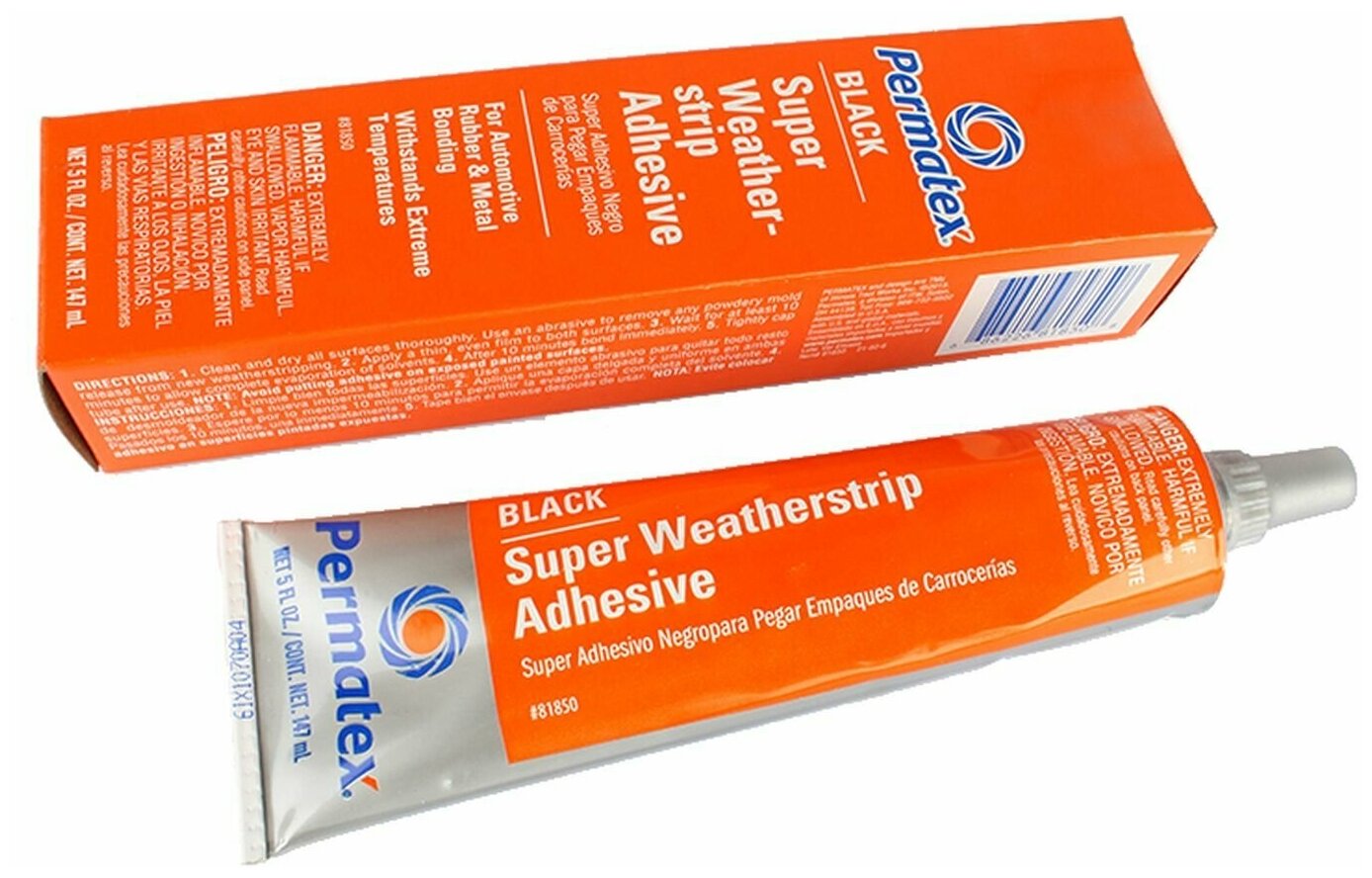 Универсальный клей для ремонта автомобиля PERMATEX Black Super Weatherstrip Adhesive 81850 0147 кг