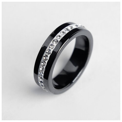 фото Sima land кольцо керамика "орион", цвет чёрно-белый, 17 размер сима-ленд