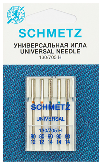 Schmetz Иглы для плоскошовных и оверлок машин, №80/90, 5 шт - фотография № 2