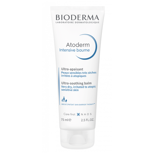 Bioderma Бальзам для тела Atoderm Intensive Baume, 75 мл бальзам для лица и тела atoderm intensive baume ultra soothing balm бальзам 200мл