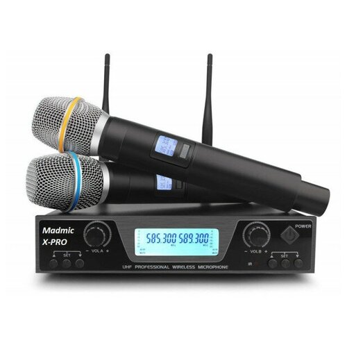 Madmic X-PRO - Вокальная радиосистема с двумя ручными микрофонами, сменные частоты