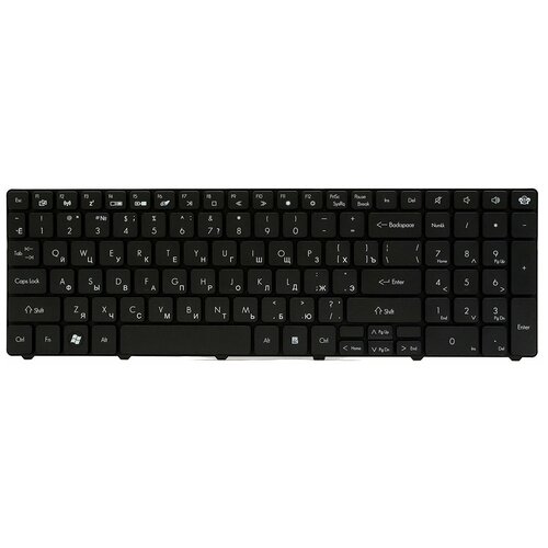 Клавиатура для ноутбука Packard Bell TE11 TM81 TM86 TM87 TM89 LM98 TM94 Gateway NV50 NSK-ALQ0R KBI170G189 MP-09B23SU-4422 90000₽