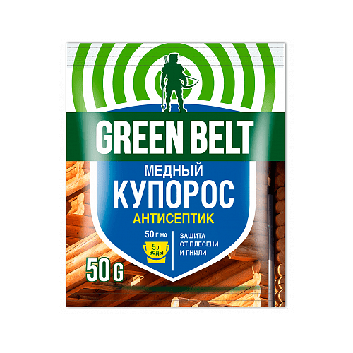 GREEN BELT Медный купорос Green Belt, 100 г антисептическое средство для борьбы с плесенью грибками медный купороз 200 г