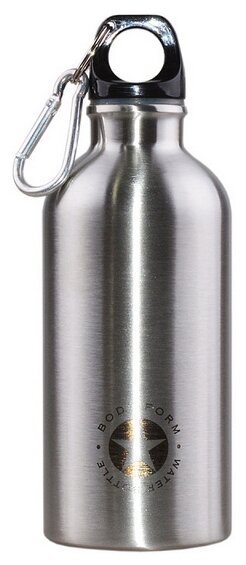 Бутылка спортивная стальная Body Form BF-SSWB-30 400 мл. Серебристый
