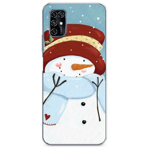 фото Силиконовый чехол "застенчивый снеговик" на zte zte blade v2020 smart / зте блейд в2020 смарт case place