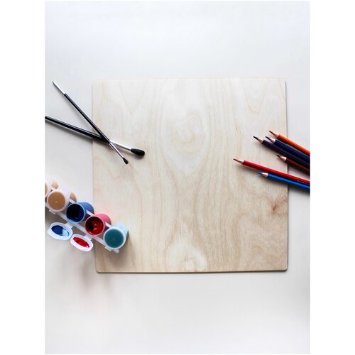 Деревянная заготовка для творчества, квадрат