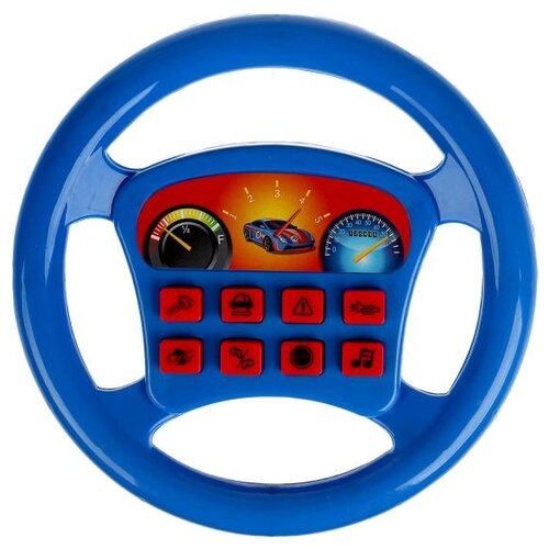 Развивающая игрушка Играем вместе Музыкальный руль ZY839630-R, синий