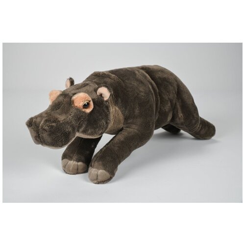 Игрушка мягконабивная LEOSCO Бегемот лежащий 42 см мягкая игрушка leosco кот лежащий чёрный 30 см черный