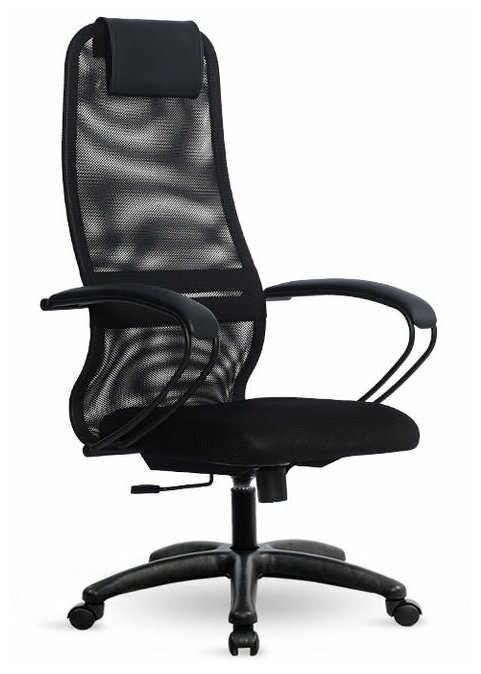 фото Кресло офисное Метта SU-BP-8 (черный), пятилучие PL