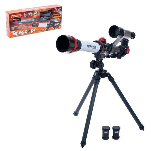 Игрушка детская телескоп Юный астроном, 20х, 30х, 40х игрушка детская телескоп юный астроном 20х 30х 40х 1 шт