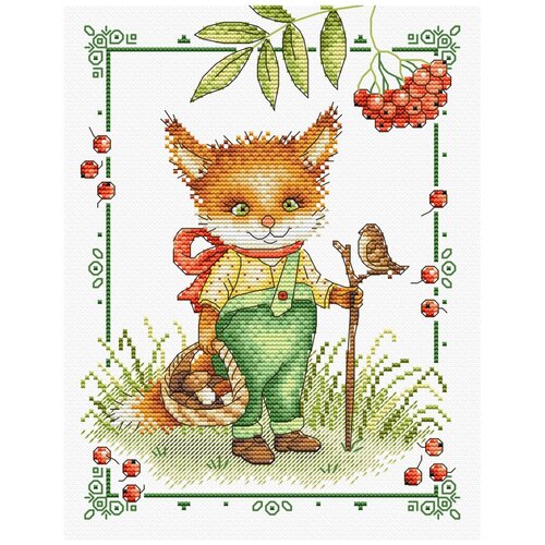 фото Набор для вышивания м.п.студия м №11 №210 юный лесник 18 х 23 см 2 шт. жар-птица