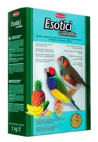 Padovan корм Grandmix Esotici для экзотических птиц, 1кг