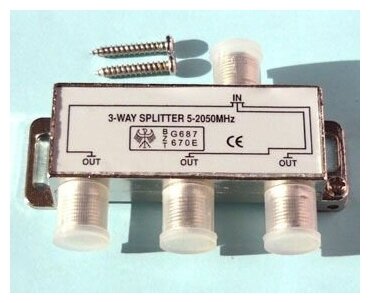 ТВ сплиттер 3 way 5-2050 МГц, CN-7072B 254-123