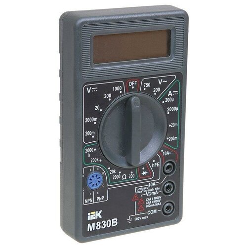 Мультиметр цифровой Universal M830B IEK TMD-2B-830 (8шт.) мультиметр цифровой duwi m830b profi 26043 1