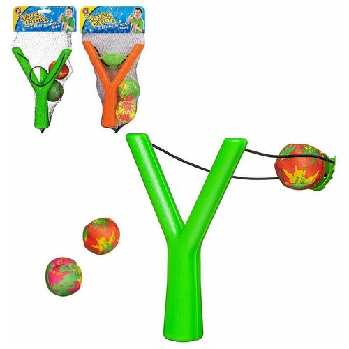 Рогатка YG Sport для метания с 2 текстильными шариками, разноцветный, 1 шт.