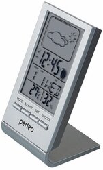 Часы-метеостанция Perfeo PF-S2092A Angle (серебристый)