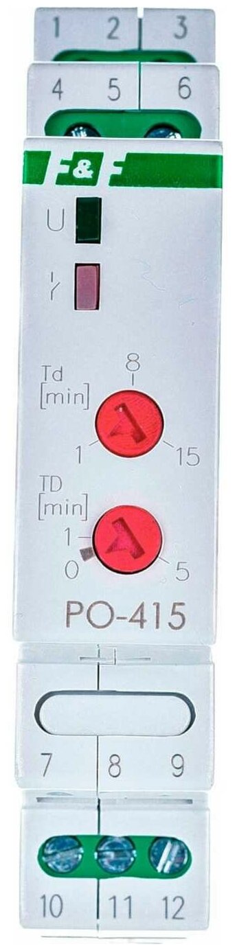 Реле времени для распределительного щита F&F PO-415 - фотография № 5