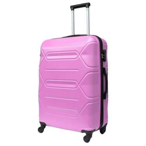 фото Чемодан, большой размер (l) 89 литров, габариты: 73x48x29, кодовый замок, 4 колеса, цвет: розовый top travel