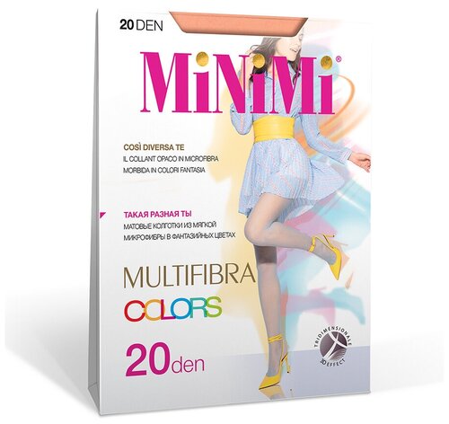 Колготки  MiNiMi Multifibra Colors, 20 den, оранжевый