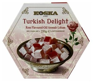 Рахат-лукум со вкусом розы (Turkish Delight) Koska | Коска 250г