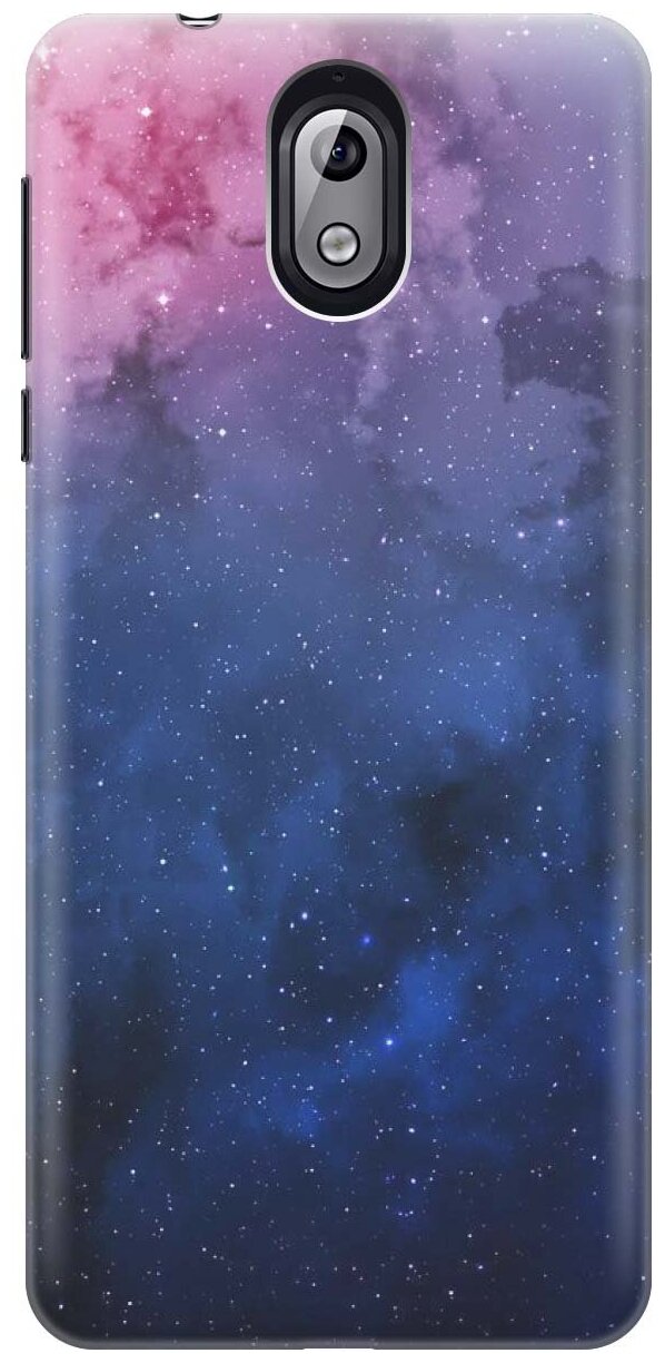 Ультратонкий силиконовый чехол-накладка для Nokia 3.1 с принтом "Звездное зарево"