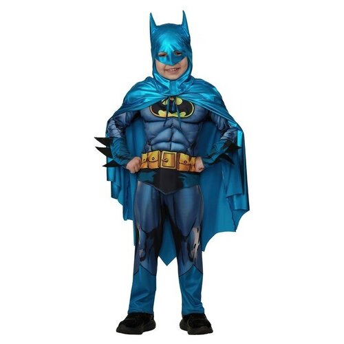 Карнавальный костюм Бэтмэн 2 с мускулами Warner Brothers р.128-64 карнавальный костюм для детей принцесса рапунцель фиолетовый батик рост 128 см