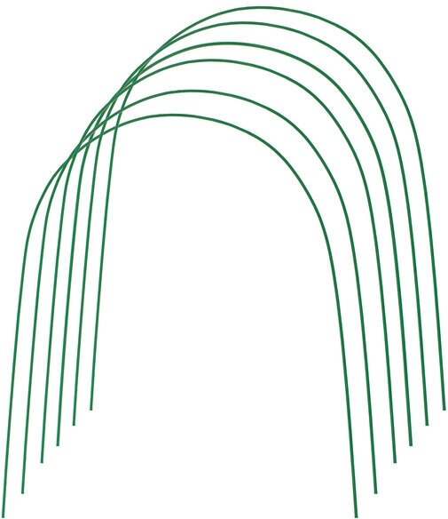 Дуги для парника, металл в кембрике 3 м, d = 10 мм, набор 6 шт.