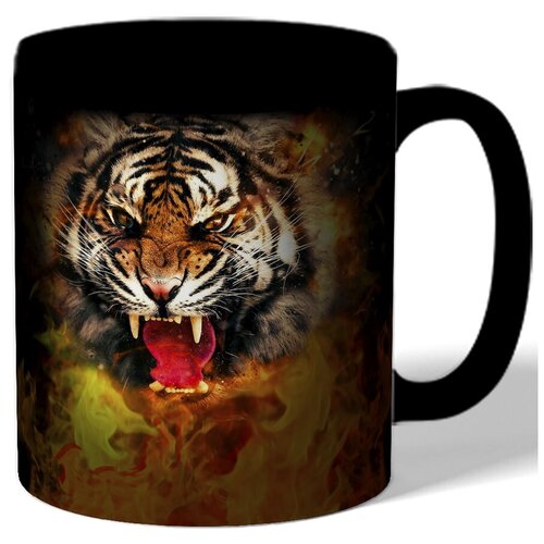 фото Кружка цветная с рисунком тигр drabs