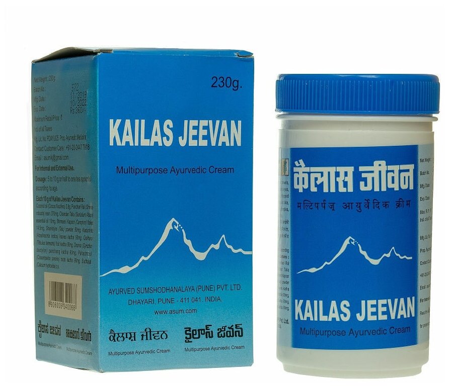 KAILAS JEEVAN (Кайлаш Дживан) крем-бальзам аюрведический), 230 г