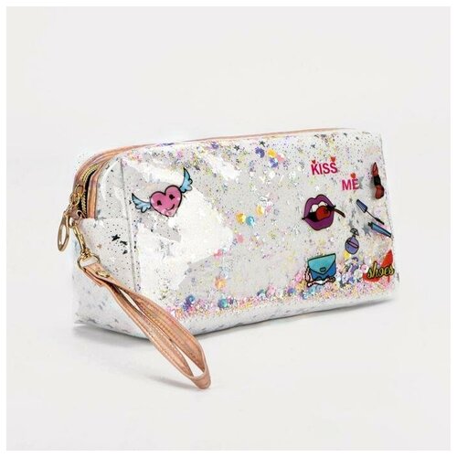 Paulo Maskoni Косметичка на молнии, с ручкой, цвет белый