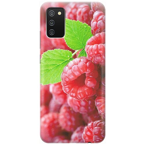 фото Ультратонкий силиконовый чехол-накладка для samsung galaxy a02s с принтом "малинка" gosso