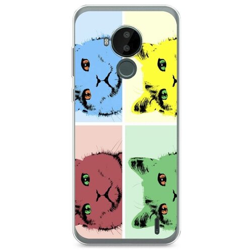 фото Силиконовый чехол "котята коллаж" на nokia nokia c30 / нокия c30 case place