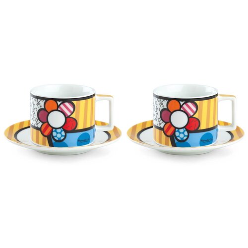 Чайная пара EGAN Чайная пара 220мл (наб 2шт) Бритто Цветы