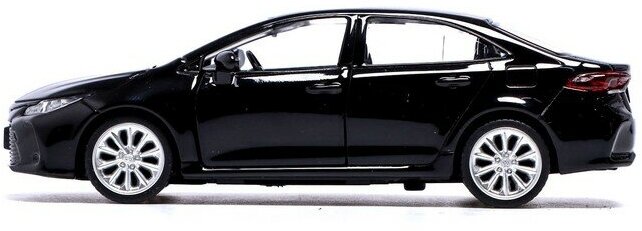 Машина инерционная Автоград Toyota Corolla Hybrid, 1:43, открываются двери, черный 67713