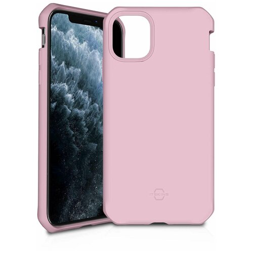 фото Антибакт. чехол-накладка itskins spectrum solid для apple iphone 11 pro max 6,5" розовый