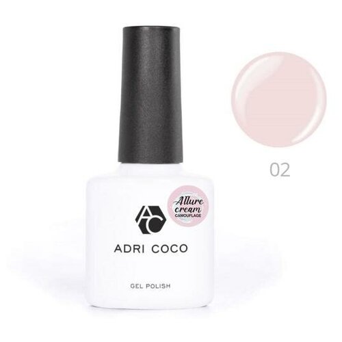 Гель-лак ADRICOCO Allure сream №02 камуфлирующий нежно-розовый, 8 мл