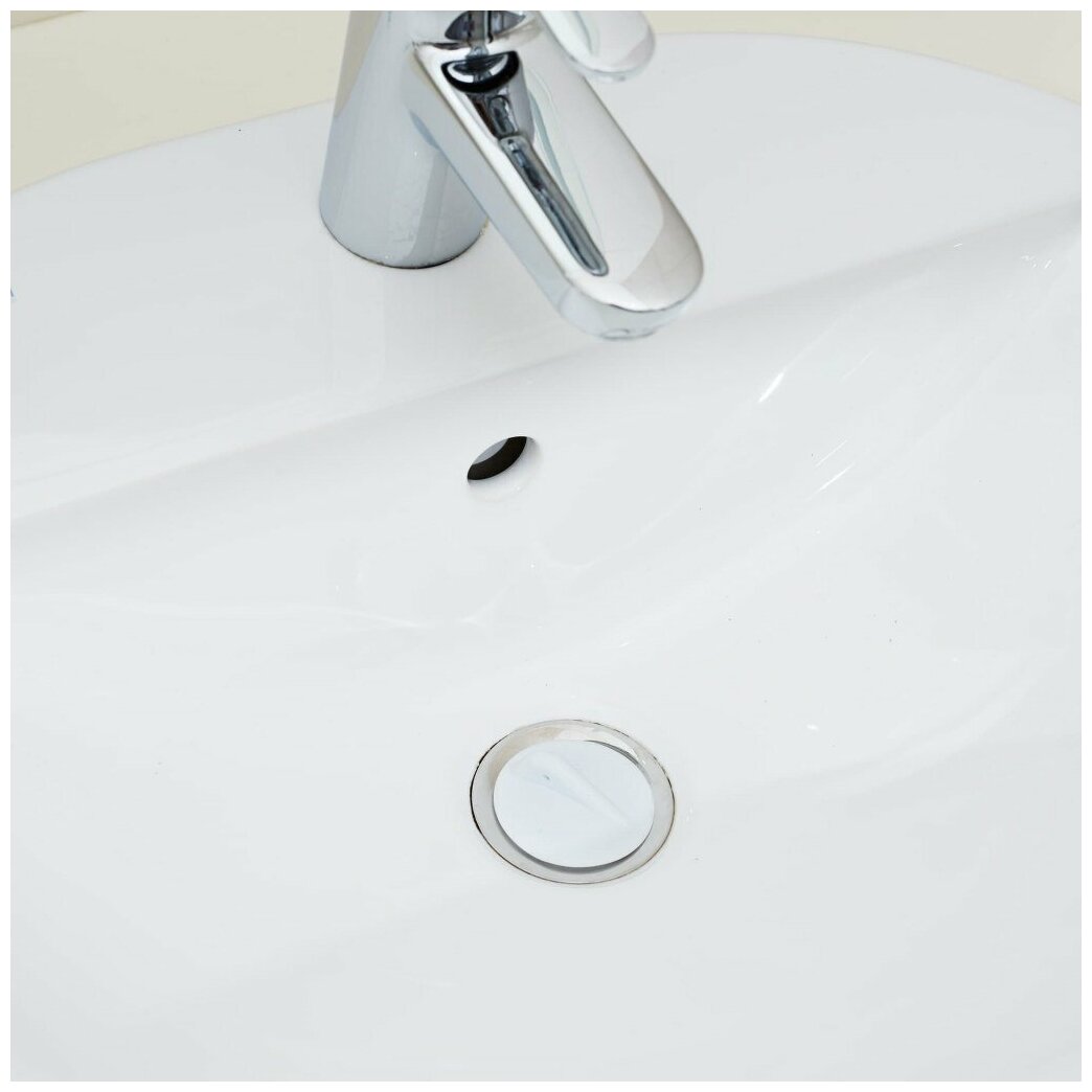 Пробка Профитт для ванн и раковин диаметром 40 мм белая - фотография № 5