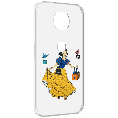 Чехол MyPads модная-принцесса женский для Motorola Moto G5S (XT1799-2) задняя-панель-накладка-бампер