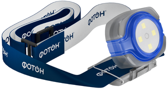 Фонарь налобный светодиодный "фотон" SH-200, синий