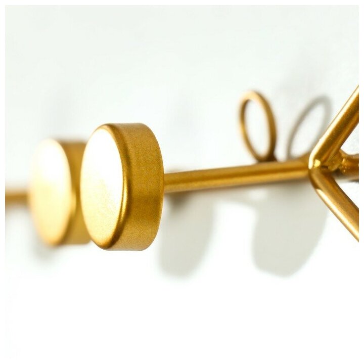 Крючки декоративные металл "Стрела" золото 5,5х40 см - фотография № 3