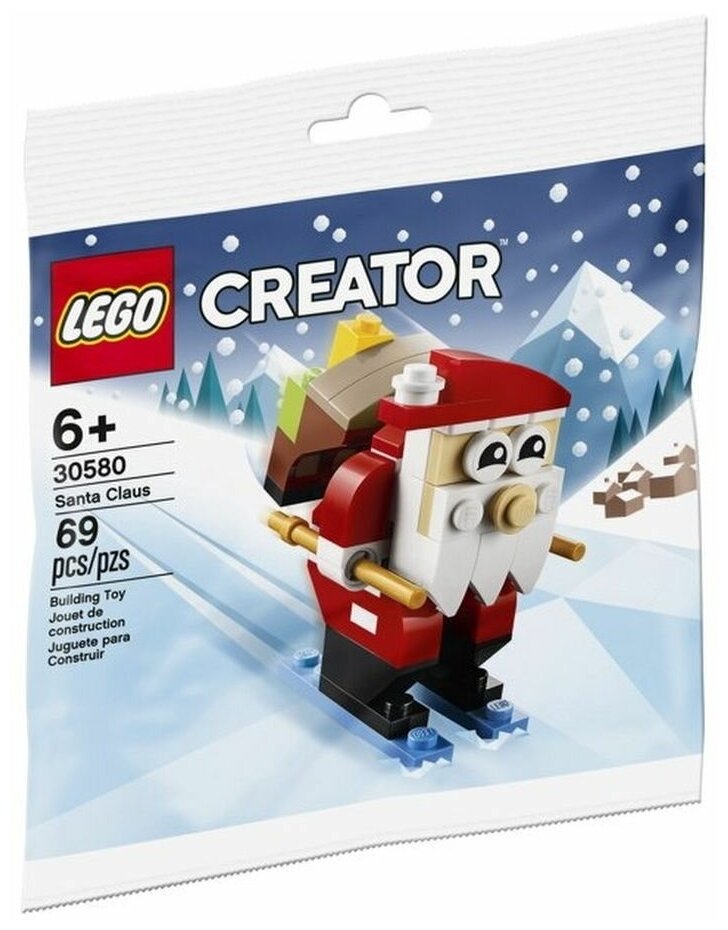 Конструктор LEGO Polybag Creator Santa Claus "Санта Клаус" 69 деталей / 30580