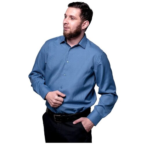 фото Рубашка imperator, размер 50/l/178-186/41 ворот, голубой