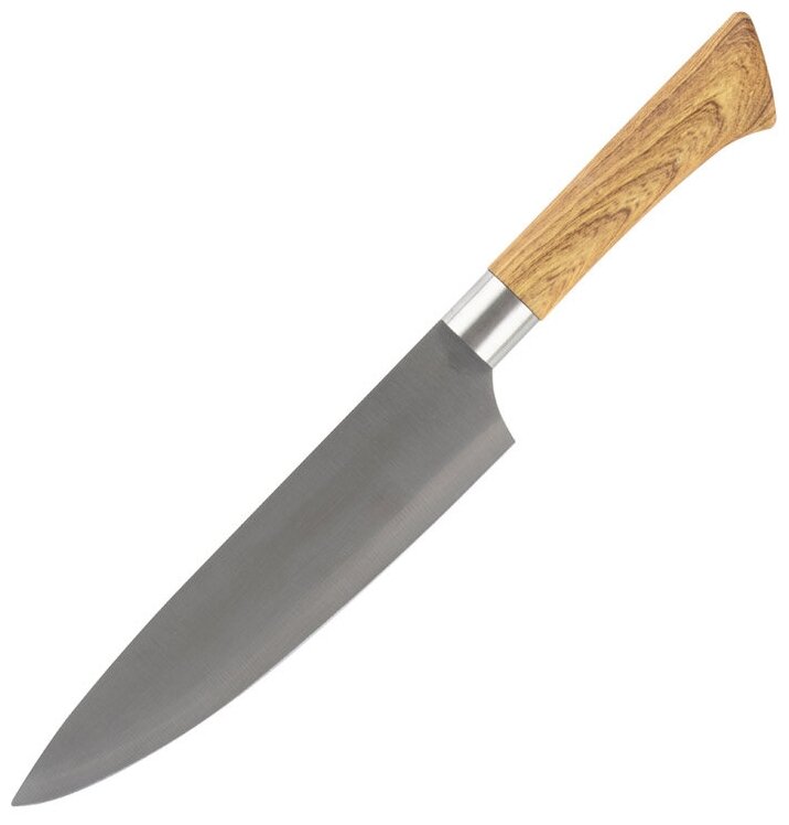 Нож с пластиковой рукояткой под дерево FORESTA поварской 20 см (103560)