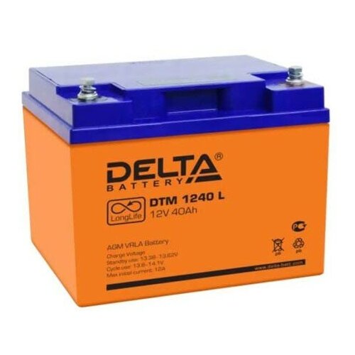 DELTA Аккумулятор Delta DTM 1240 L 12В 40Ач 198x166x170 мм Обратная (-+) аккумулятор delta dtm 12032