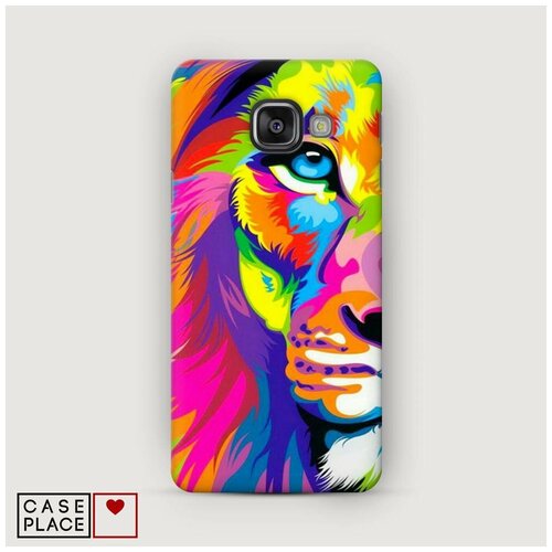 фото Чехол пластиковый samsung galaxy a5 2016 красочная морда льва case place